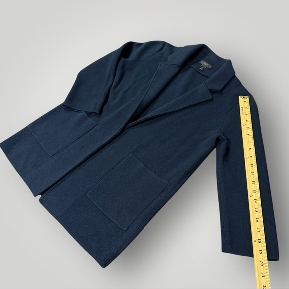 J. Crew Sophie open-front sweater-blazer Navy Sz Small - Picture 9 of 11